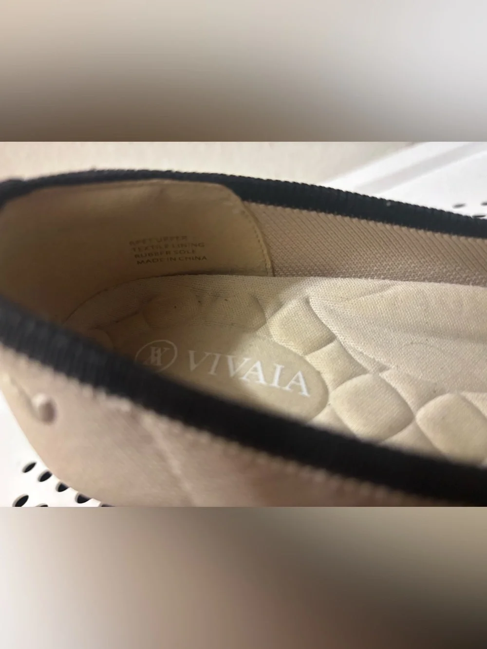 Vivaia- Beige & Black Round Toe Chunky Heels (Julie Pro)